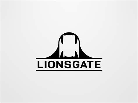 Lionsgate - B&W Logo by Helvetiphant™ on Dribbble