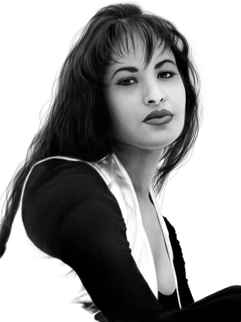 Selena Quintanilla Black And White