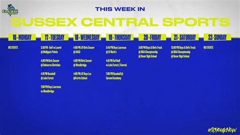 Sussex Central Athletics on Twitter: "All games for today have been ...