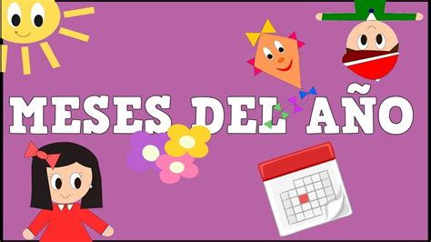 VOCABULÁRIO MESES DEL AÑO - YouTube