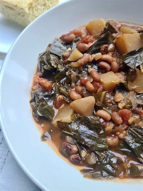 Slow Cooker Vegan Black-Eyed Peas and Collard Greens - Ugly Vegan Kitchen