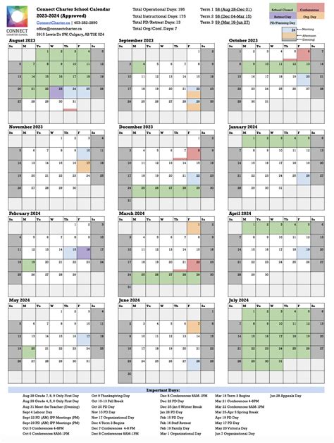 Calendar – Connect Charter School