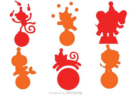 Animal Circus Silhouette Vectors - Download Free Vector Art, Stock Graphics & Images