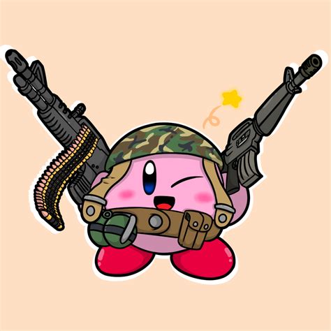 Just Kirby...with guns BlackkittyXian - Illustrations ART street