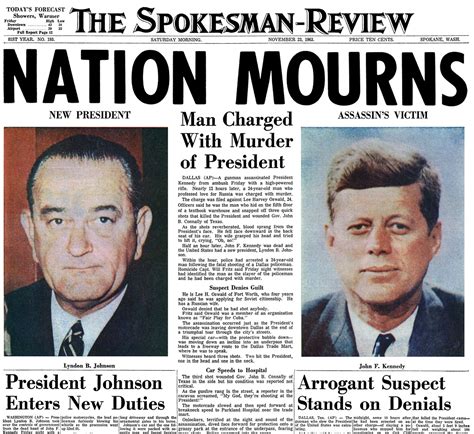 A look back: 50 years after JFK's death - A collection of content from The Spokesman-Review