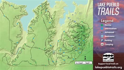 Lake Pueblo Trail Maps — Southern Colorado Trail Builders | Trail maps ...