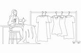 Tailor Colouring Pages Page 2 Sketch Coloring sketch template