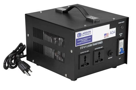 Larson Electronics - 5 KVA Voltage Converter Transformer - 110-220V to 110-220V 1PH - (4) 110V ...