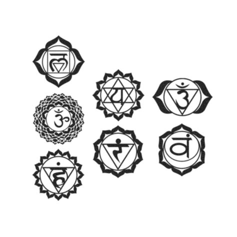 Chakras Temporary Tattoo Set (Seven Different Chakra Tattoos) – TattooIcon