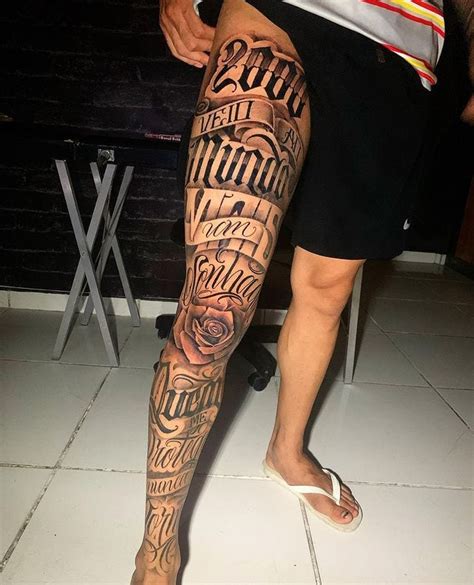 Upper Leg Tattoos For Men