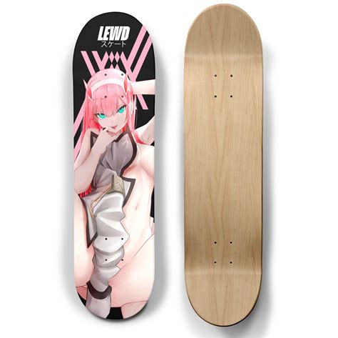 Buy Lewd Skate Zero Two Anime Waifu Skateboard Deck, 7-Layer Canadian le 8.0inch Online at ...