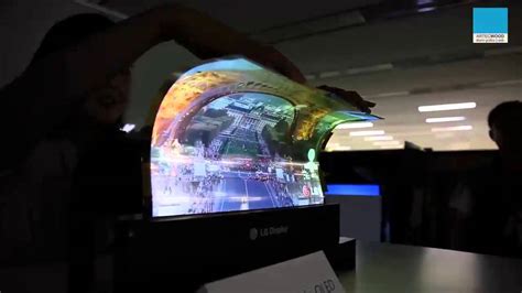 Pantalla LG flexible con tecnologia OLED - YouTube