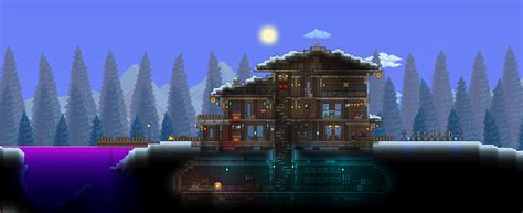 Snow Cabin - Terraria Build by LoneWolf071 on DeviantArt