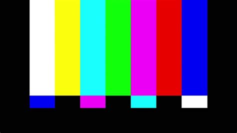 Broadcast Television Color Bars SMPTE Calibration TV Test Pattern EG 1-1990 - YouTube