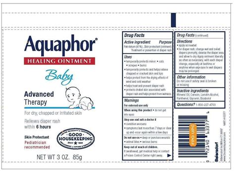 Aquaphor Healing (ointment) Beiersdorf Inc