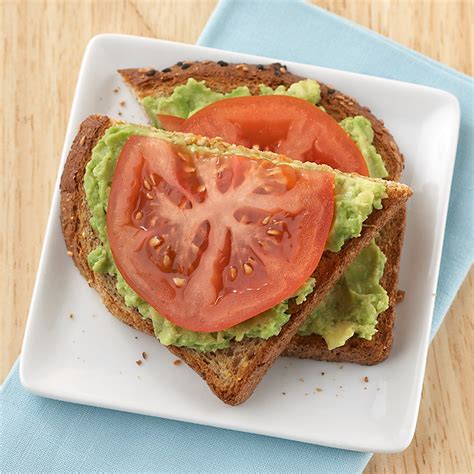 Avocado-Tomato Open-Face Sandwich Recipe - EatingWell