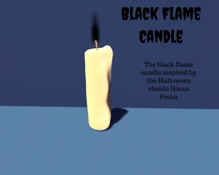 Second Life Marketplace - Black Flame Candle