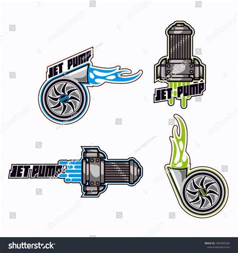 Water Pump Logo Stickers Stock Vector (Royalty Free) 1065905282 | Shutterstock