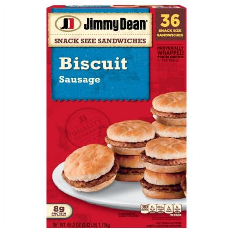 Jimmy Dean® Snack Size Sausage Biscuit Sandwiches, 36 ct / 61.2 oz - Kroger