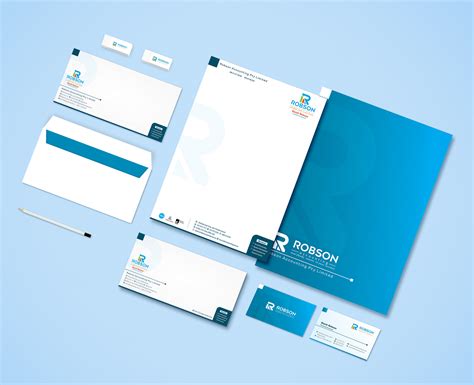 Modern, Colorful, Accounting Stationery Design for Robson Accounting by Petter Goms | Design ...