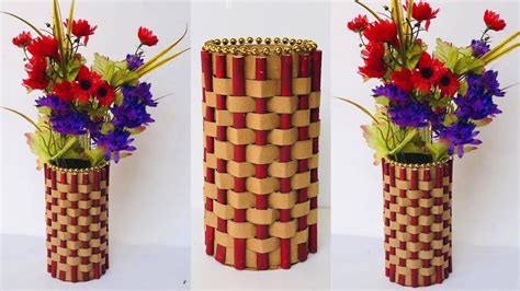 DIY Easy Paper Flower Vase, How To Make a Flower Vase at Home , Home ...