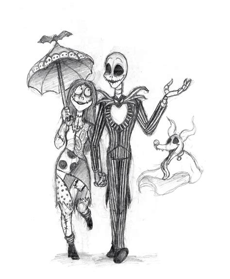 Jack, Sally and Zero too by St0oiE on DeviantArt