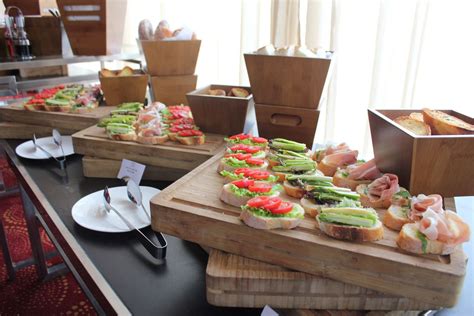 Fresh Open-Faced Sandwiches | Coffee break catering, Hotel breakfast buffet, Breakfast buffet