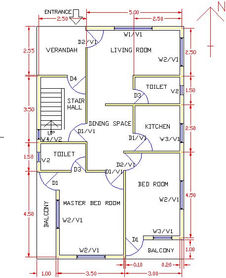 Representative Residential Building Layout Plan for construction in... | Download Scientific Diagram