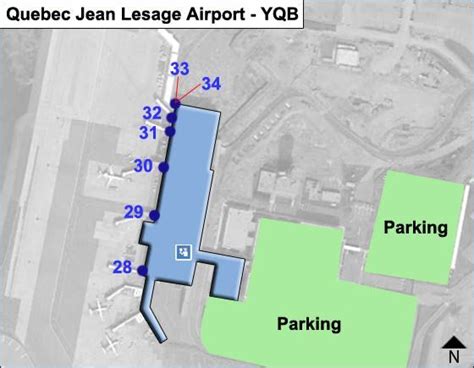 Quebec Jean Lesage YQB Airport Terminal Map