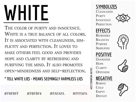 White Color Meaning: The Color White Symbolizes Purity and Innocence - Color Meanings