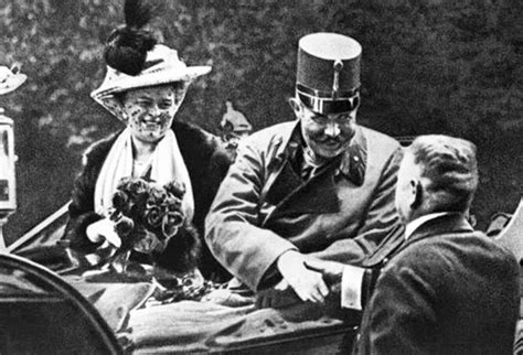 Archduke Franz Ferdinand with his wife on the day they were ...