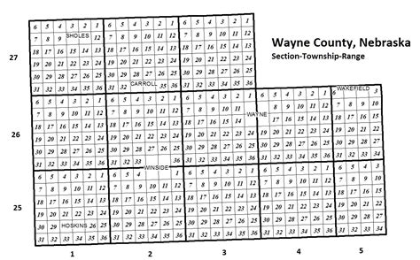 Map of Wayne County | Wayne County, NE