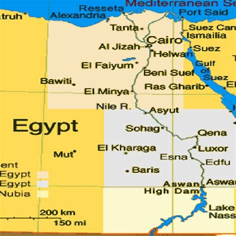 Egypt map (Tour Egypt 2019) | Download Scientific Diagram