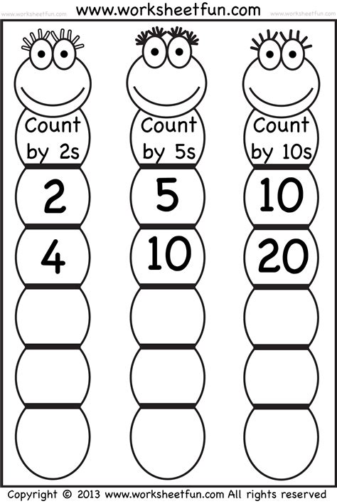 Skip Counting by 2, 5 and 10 – Worksheet / FREE Printable Worksheets ...