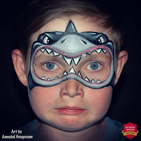 Shark Face Painting, Face Painting For Boys, Face Painting Easy, Face Painting Halloween, Body ...