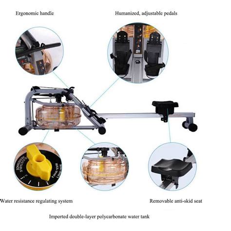 Air Water Resistance Rower Water Rowing Machine for Home Fitness Club - China Water Resistance ...