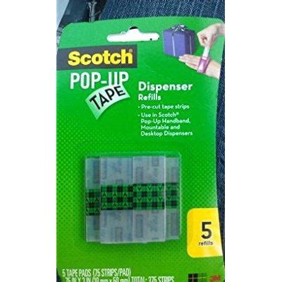 Scotch POP-UP Tape Dispenser Refills – 5 Refills (375 Strips) – BrickSeek