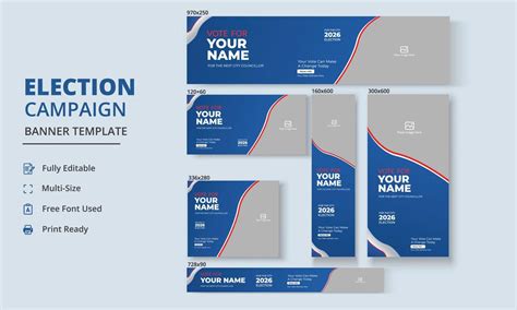 Election Campaign Banner Template, Political Campaign Banner Template ...