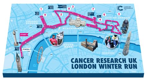 Cancer Research UK London Winter Run: 2023 Route Revealed - Winter Run