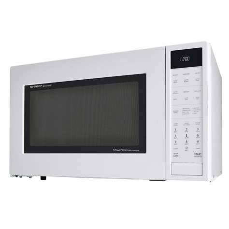 1.5 cu. ft. 900W Sharp White Carousel Convection + Microwave Oven (SMC1585BW) - Simply Better Living