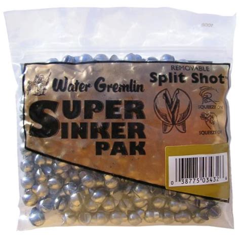 WATER GREMLIN CO. REMOVABLE SPLIT SHOT SUPER PAK - All Seasons Sports