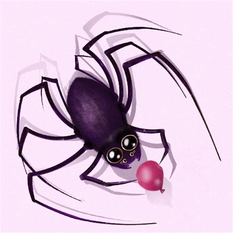 Spider and Balloon by LaporteArt on DeviantArt