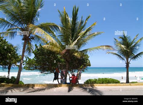 Playa El Agua on the island Isla de Margarita, Venezuela Stock Photo ...