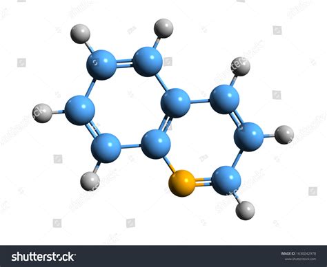 3d Image Quinoline Skeletal Formula Molecular Stock, 47% OFF