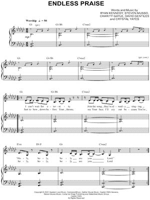 "Endless Praise" Sheet Music - 1 Arrangement Available Instantly ...