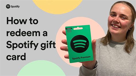 How to redeem a Spotify gift card - YouTube