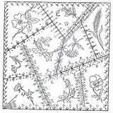 Pin On Crazy Quilt Embroidery sketch template