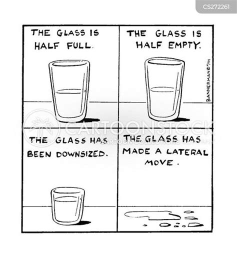 The Glass Is Half Full Cartoons and Comics - funny pictures from CartoonStock