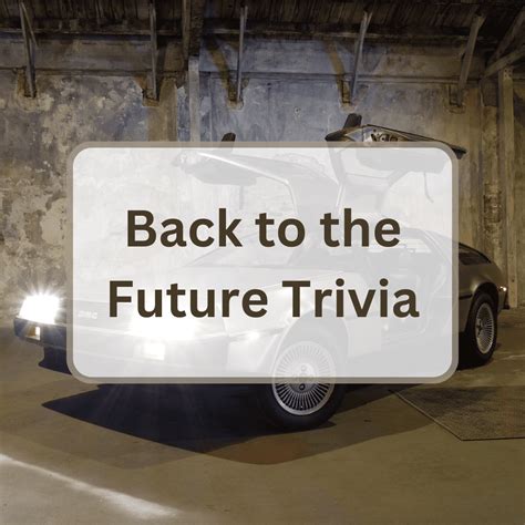 86 Back To The Future Trivia Questions And Answers - Antimaximalist