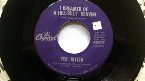 I Dreamed Of A Hillbilly Heaven , Tex Ritter , 1961 Chords - Chordify